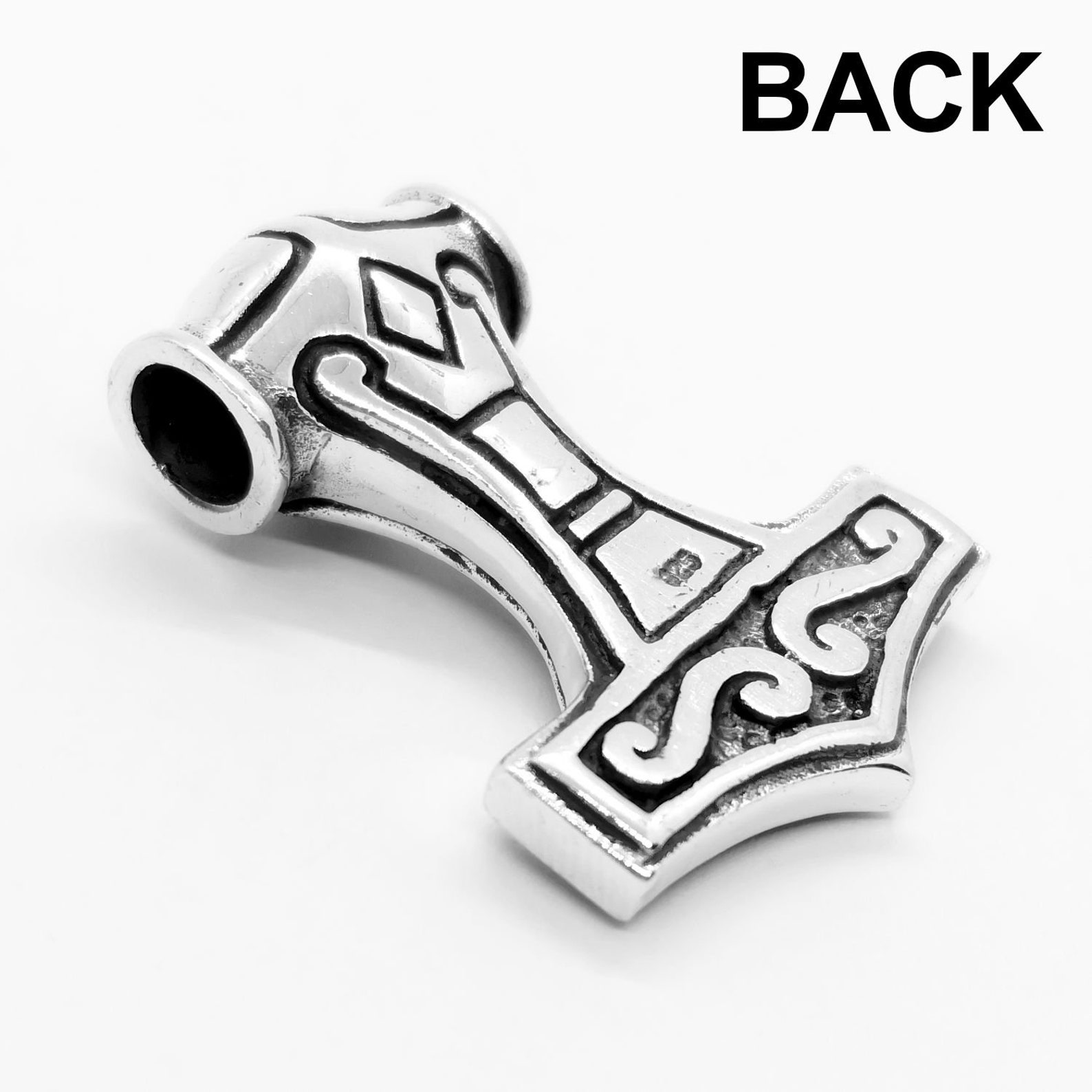 925 Sterling Silver Heavy Thors Hammer Mjolnir Odin Norse Etsy