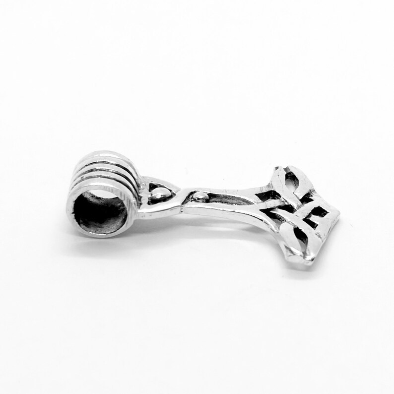 925 Sterling Silver Thor\u2019s Hammer Mjolnir Norse Viking Pendant Necklace Solid Quality KimnKim