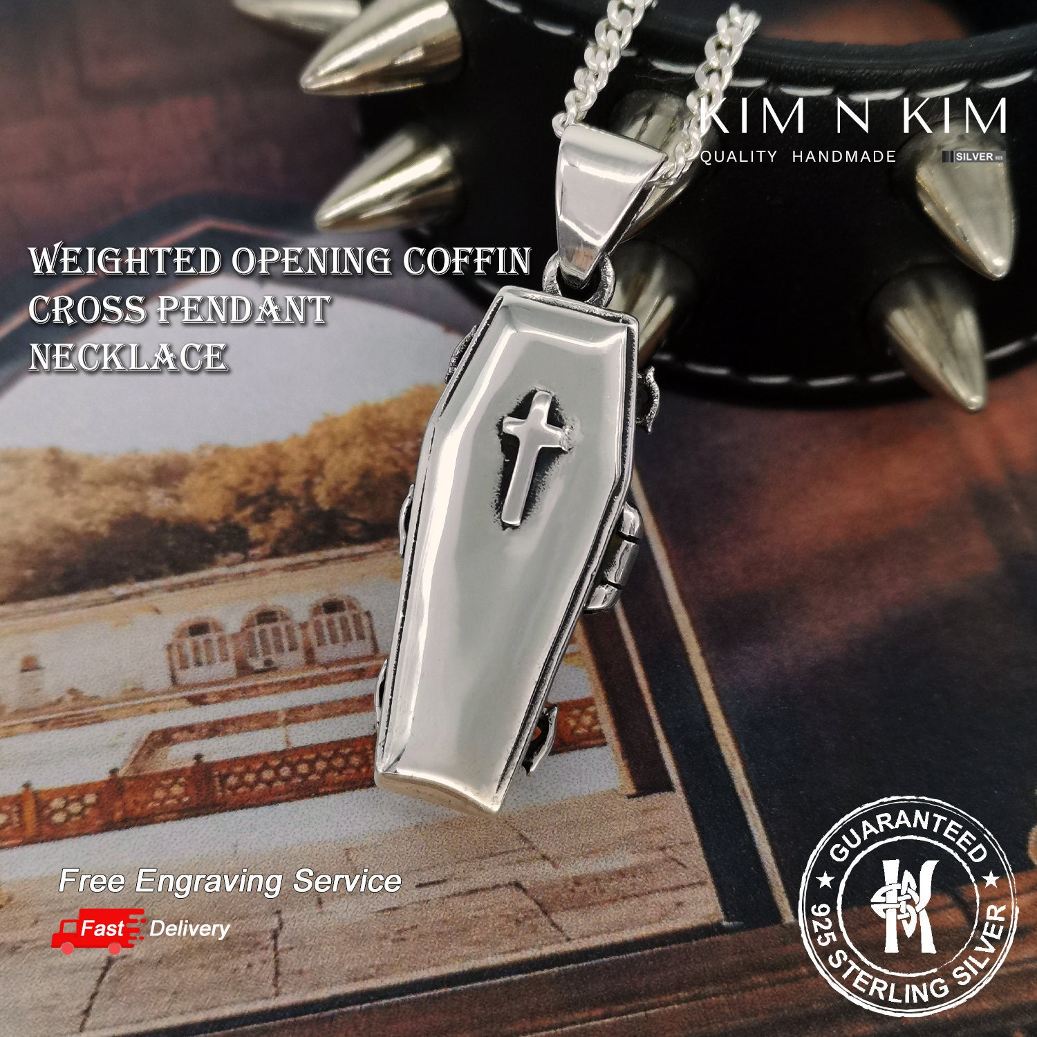 Coffin Necklace - Etsy Coffin Necklace - Etsy
