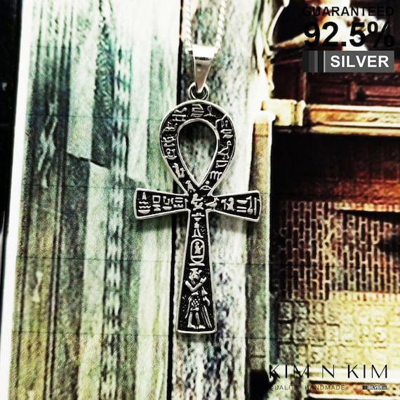 NICEエジプトAnkh Cross。925スターリングシルバーダングルイヤリング　並行輸入品