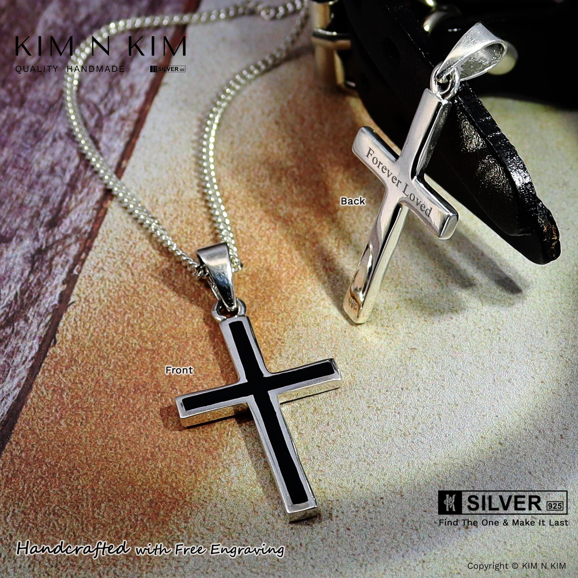 Pendentif Petite Croix En Argent Massif 925/000 - Garanti Argent Sterling - Neuf Avec étiquettes
