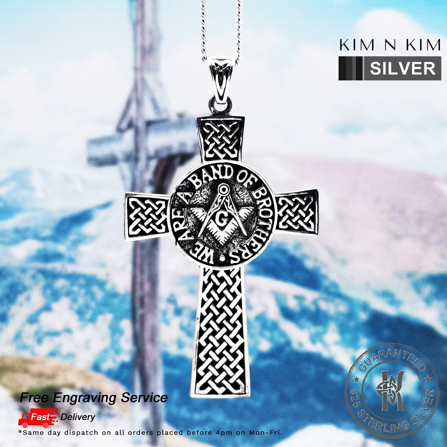 Gioielli NKlaus In Argento Sterling Argento Sterling 925 Creoli