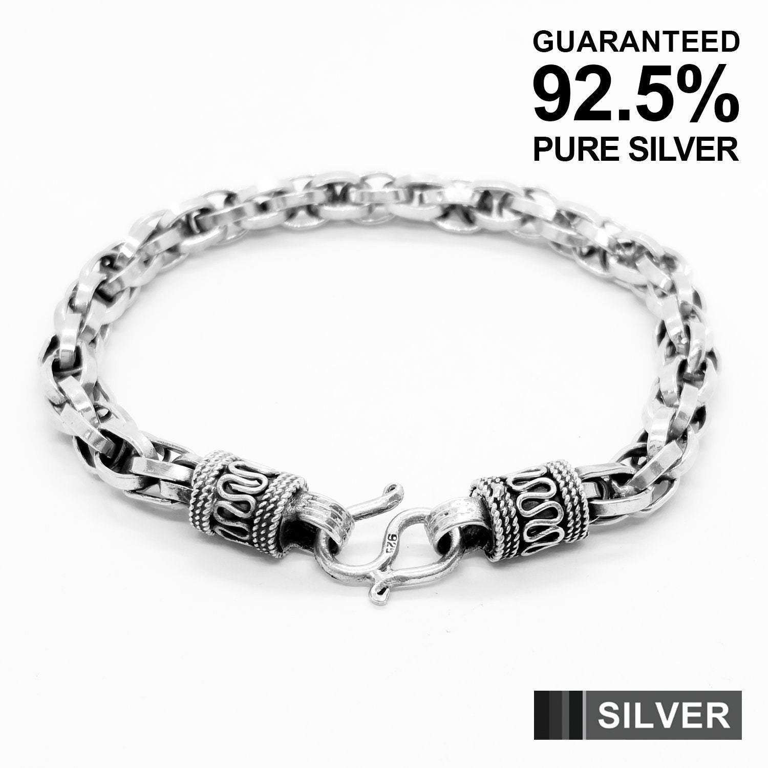 PRY シュウト　Antique Silver Chain Bracelet Antique Silver Chain Bracelet – PRY