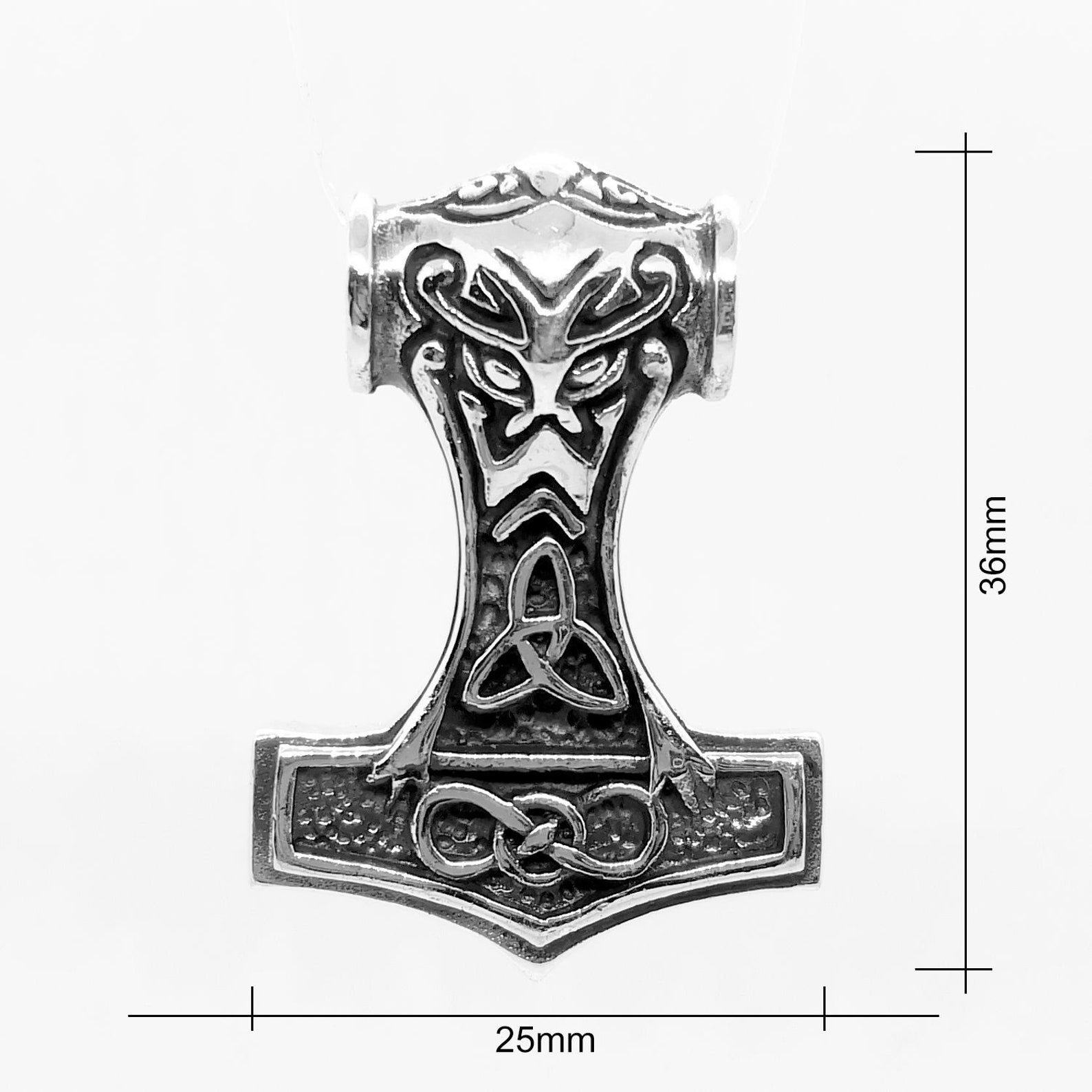 925 Sterling Silver Heavy Thors Hammer Mjolnir Odin Norse Etsy