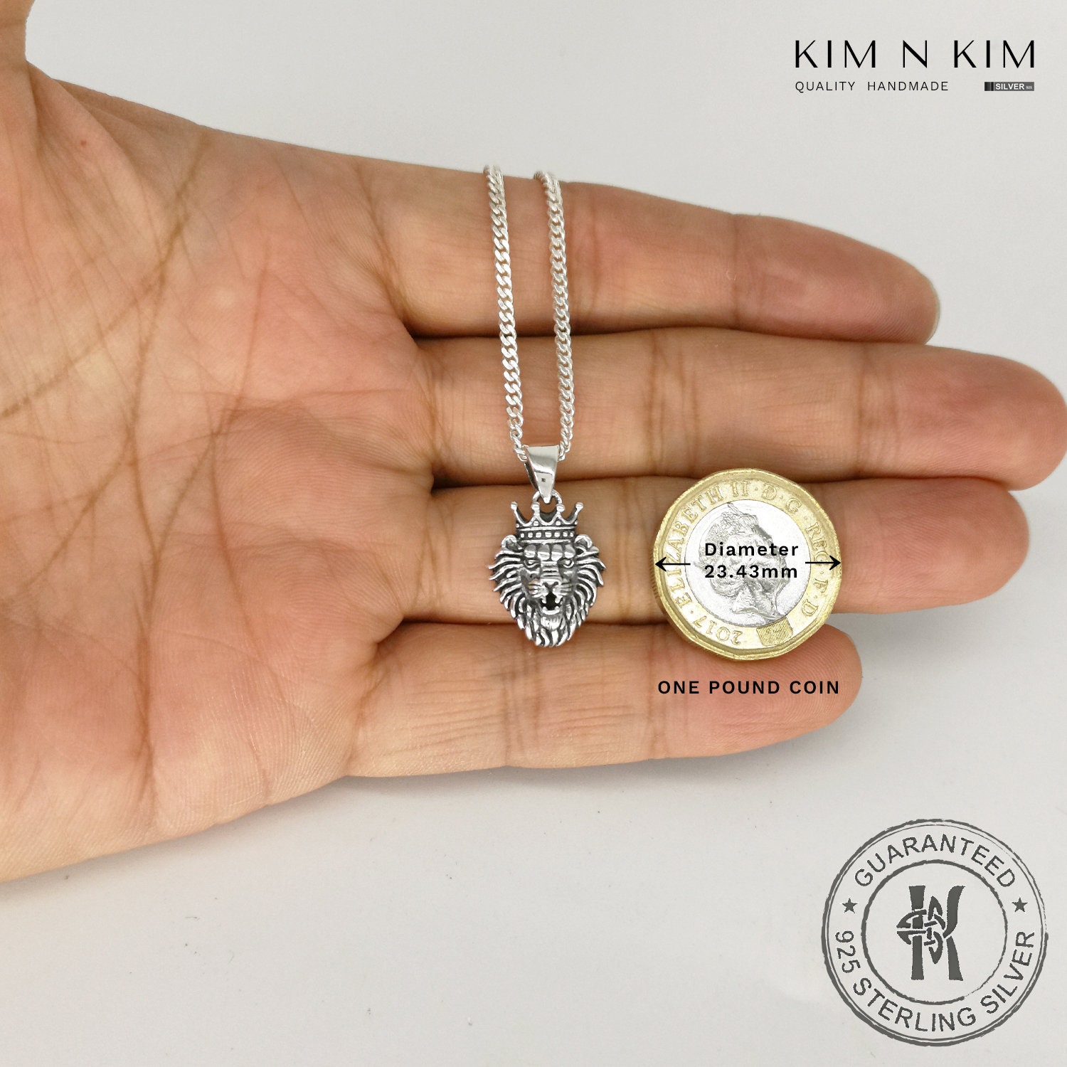アクセサリー KING BABY silver925 Lion Head necklace JadeAngel Lion Necklace Men's Jewelry - King Pendant Vintage 925