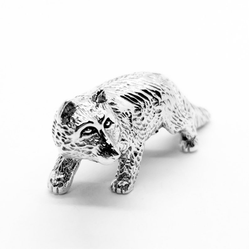 925 Sterling Silver Miniature Fox Animal Figurine Ornament / Etsy