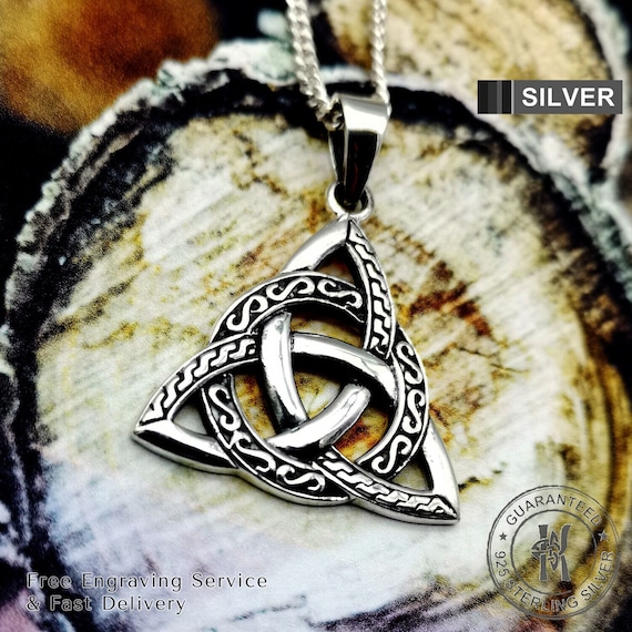Celtic triquetra necklace discount
