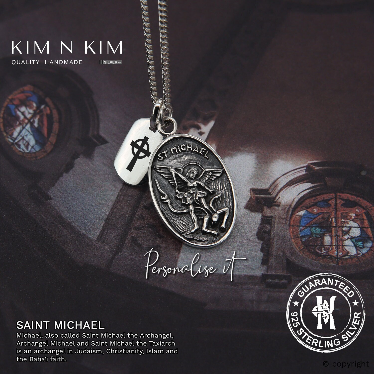 St Michael Necklace Etsy UK