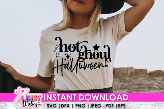 Glamour Ghoul Halloween Svg, Halloween Witch Svg, Horror