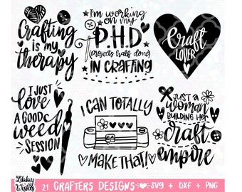 Crafting SVG Bundle, Funny Crafting SVG, Crafty svg, Crafter SVG, Crafting Quote, Crafting Shirt svg, Craft Room, Cut Cricut, Silhouette