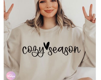 Cozy Season SVG PNG ,Winter Svg,  Christmas sweater Svg, Get Cozy Svg, Merry Christmas Svg, Stay Home Svg, Hygge Svg, Cosy Vibes Svg