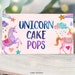 Editable Unicorn Food Labels Unicorn Name Place Tent Card Party Food ...