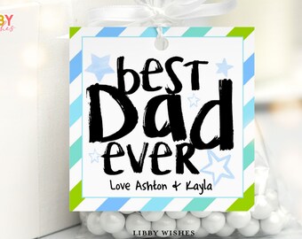 Printable Happy Father's Day Gift Tag, Editable Father's Day Gift Tag , Dad git tag,  Corjl 111