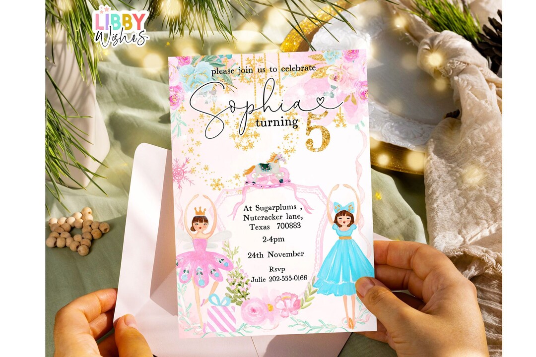 INSTANT DOWNLOAD Printable Nutcracker Birthday Invitation Editable ...
