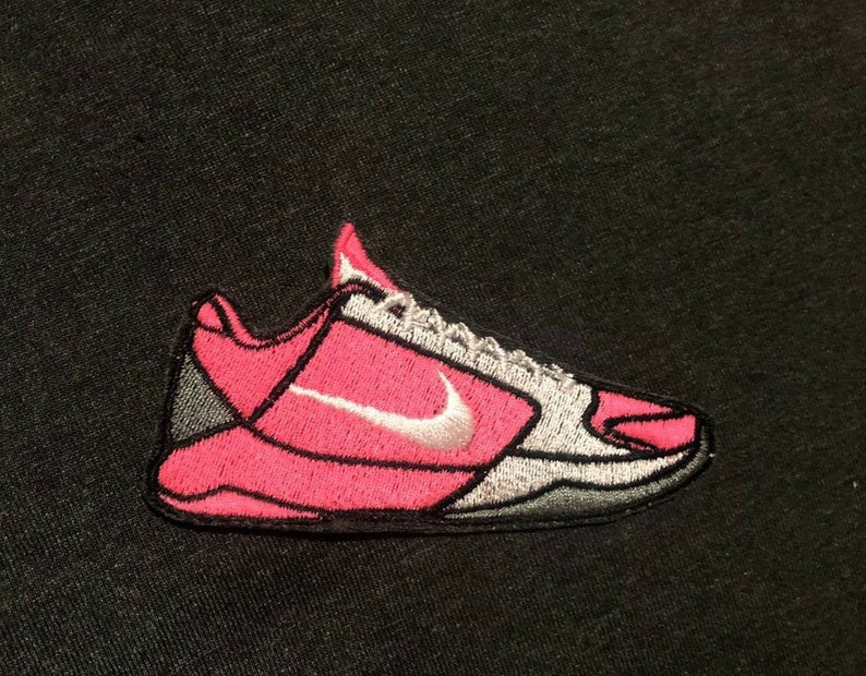 Kobe V 5 Zoom TB Yow Think Pink embroidery patch