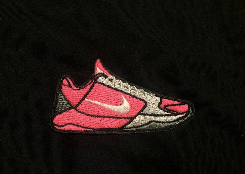 Kobe V 5 Zoom TB Yow Think Pink embroidery patch