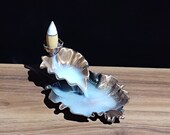 UK Stock Brass Incense Holder Frog Backflow Cone Incense Burner Smoke Waterfall Incense Fountain Meditation Altar Table Supplies Sage Bowl