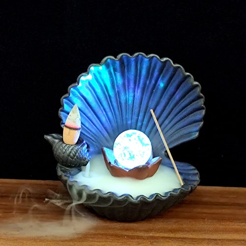 Mermaid Backflow Incense Burner Etsy