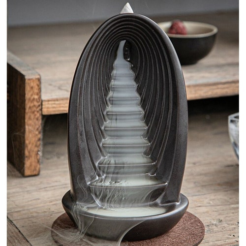 Mermaid Backflow Incense Burner Ceramic Oil Cone Incense Etsy