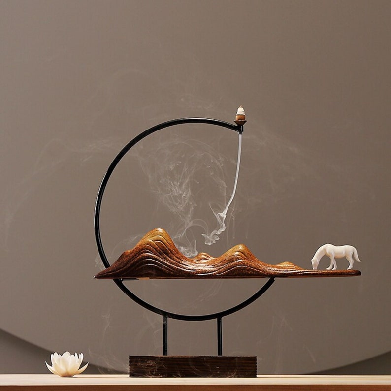 Modern Backflow Incense Holder Ceramic Cone Incense Burner Etsy