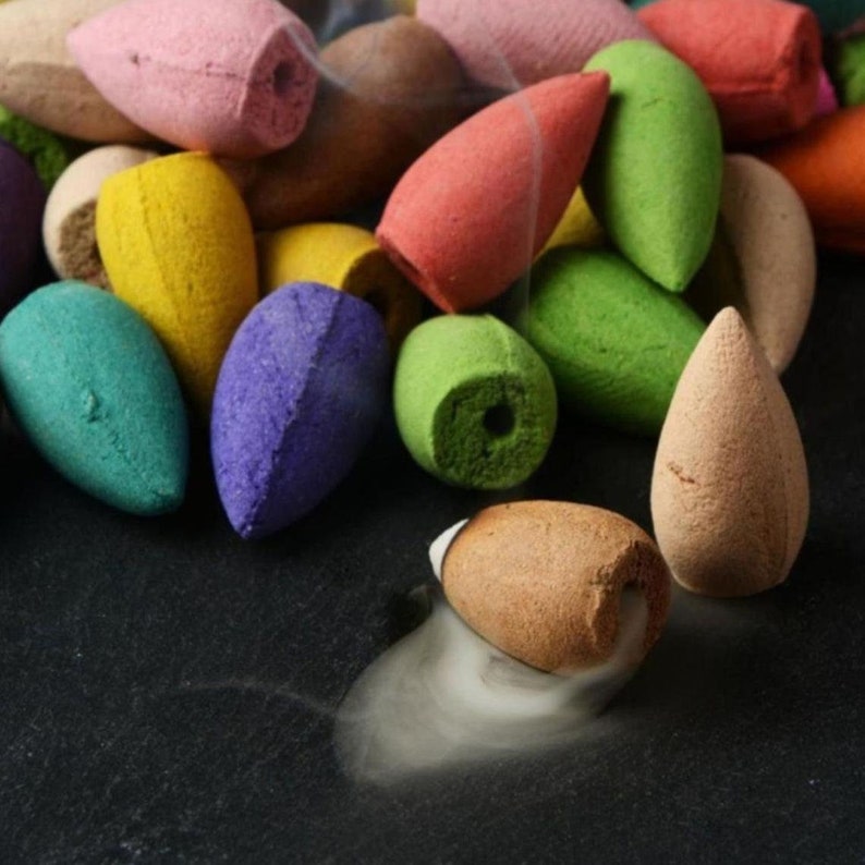 Backflow Incense Burner Ceramic Cone Waterfall Incense Etsy