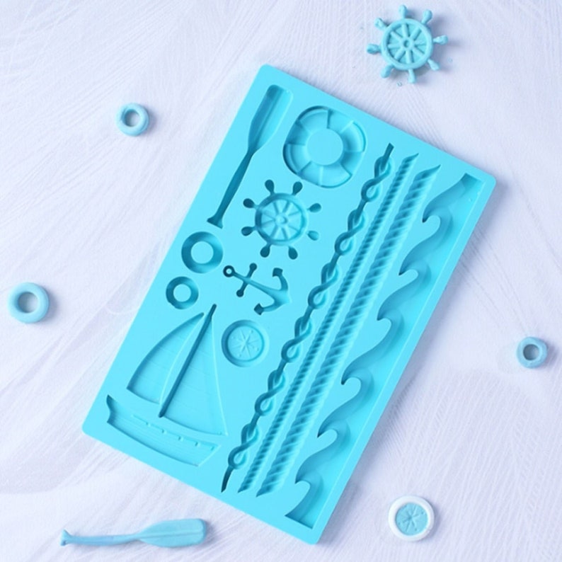 Food Grade Silicon Mould Solid Silicone Mold Shiny Silicone Mold Resin Crafting Mold Ocean Sail Silicone Mold Resin Craft