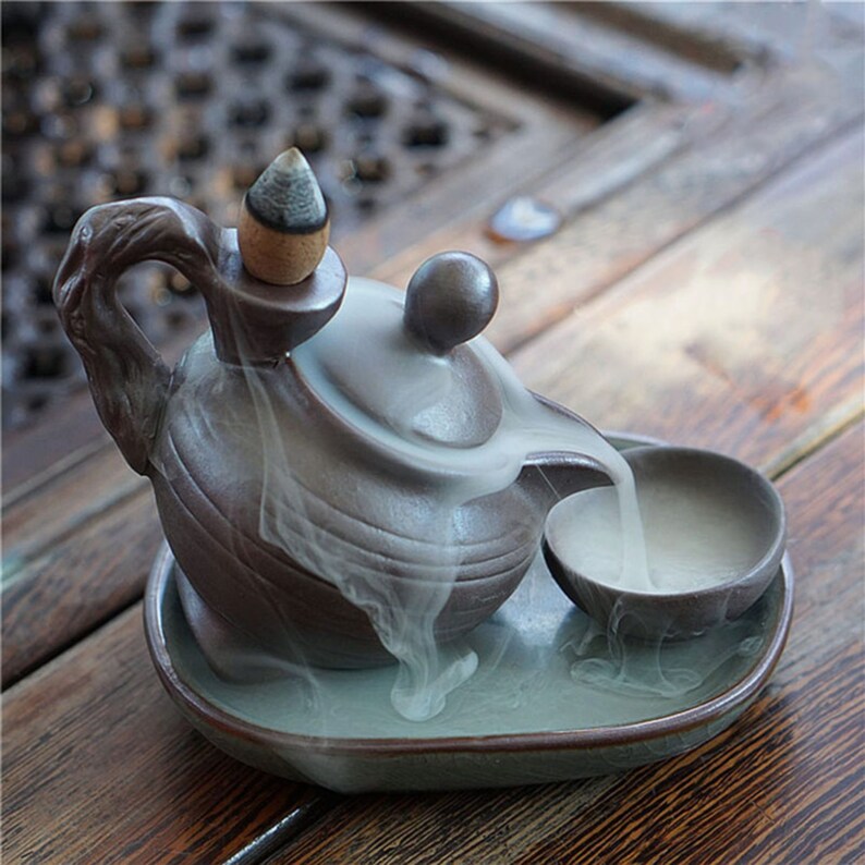 Modern Incense Holder Handmade Ceramic Backflow Incense Etsy