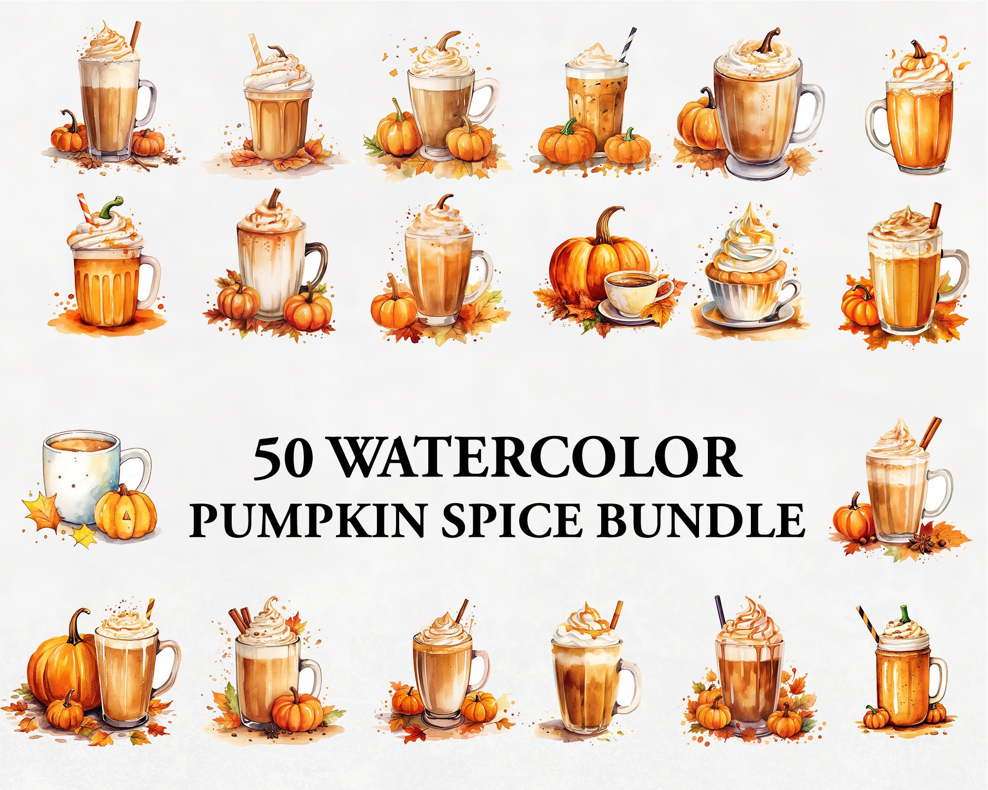 Herbst-Banner „Pumpkin Spice And Everything Nice“ – Vorbespannter Party-Deko, 1,5 M, Für Thanksgiving & Kaffee-Ecke