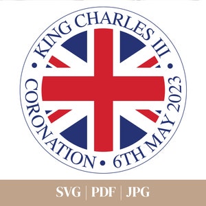 King Charles III Coronation Crown, purple svg, pdf, jpeg, Digital Download, Royal Crown, Coronation Emblem, 6th May 2023