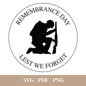 Lest We Forget Svg, Remembrance Day PNG, Poppy Svg, Lest We Forget Svg, We Remember Svg, Lest we forget png, in honour of our fallen