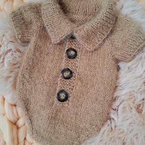 Weich und Kuschelig Handgestrickte Baby Strampler Newborn