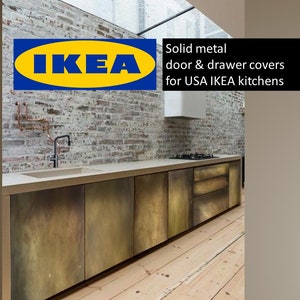 Metal IKEA Kitchen doors and drawers USA collections - metal covers only!