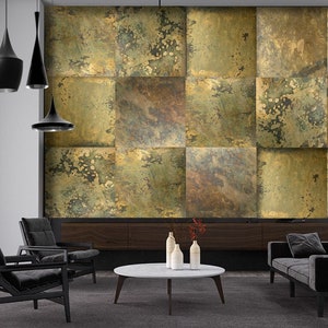 Patina Brass Jungle Wall Tiles