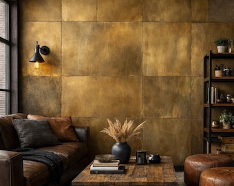 Patina Brass Satin Aged Wall Tiles