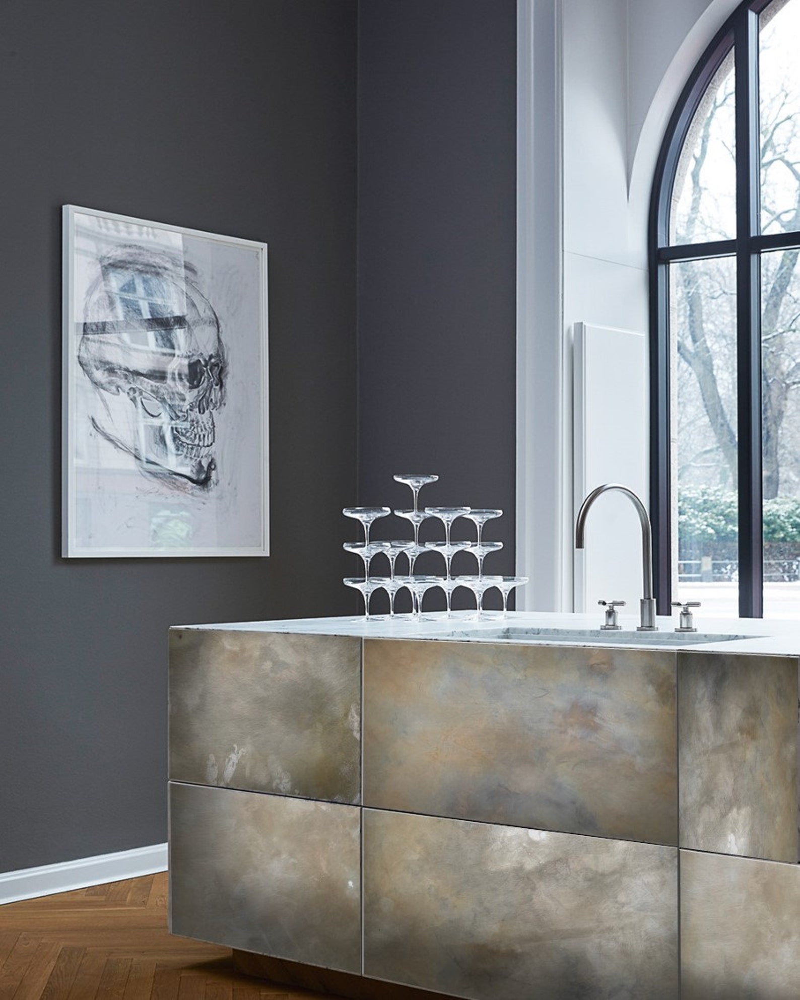 Zinc Metal Wall Tiles Patinated Satin Aged Etsy