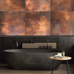 Patina Copper Satin Aged Wall Tiles