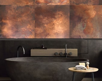 Patina Copper Satin Aged Wall Tiles