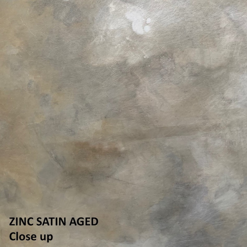 Patina Metal Color Samples Zinc Satin Aged