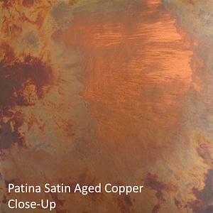 Patina Metal Color Samples Copper Satin Aged