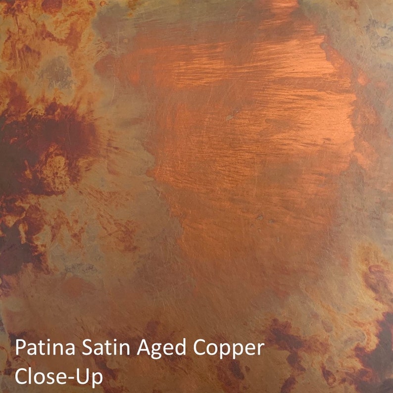 Patina Metal Color Samples Copper Satin Aged