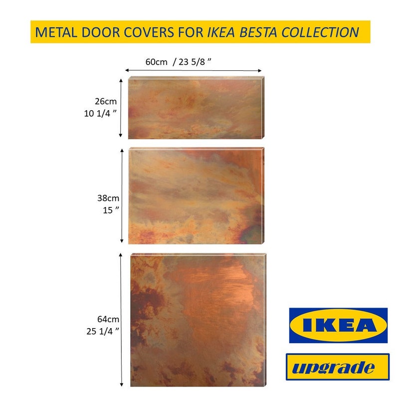 Solid Metal front doors for Ikea furniture image 9