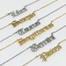 Old English Zodiac Necklace | Gold / Silver Stainless Steel Font Horoscope Star Sign Chain & Pendant As Featured On Love Island 