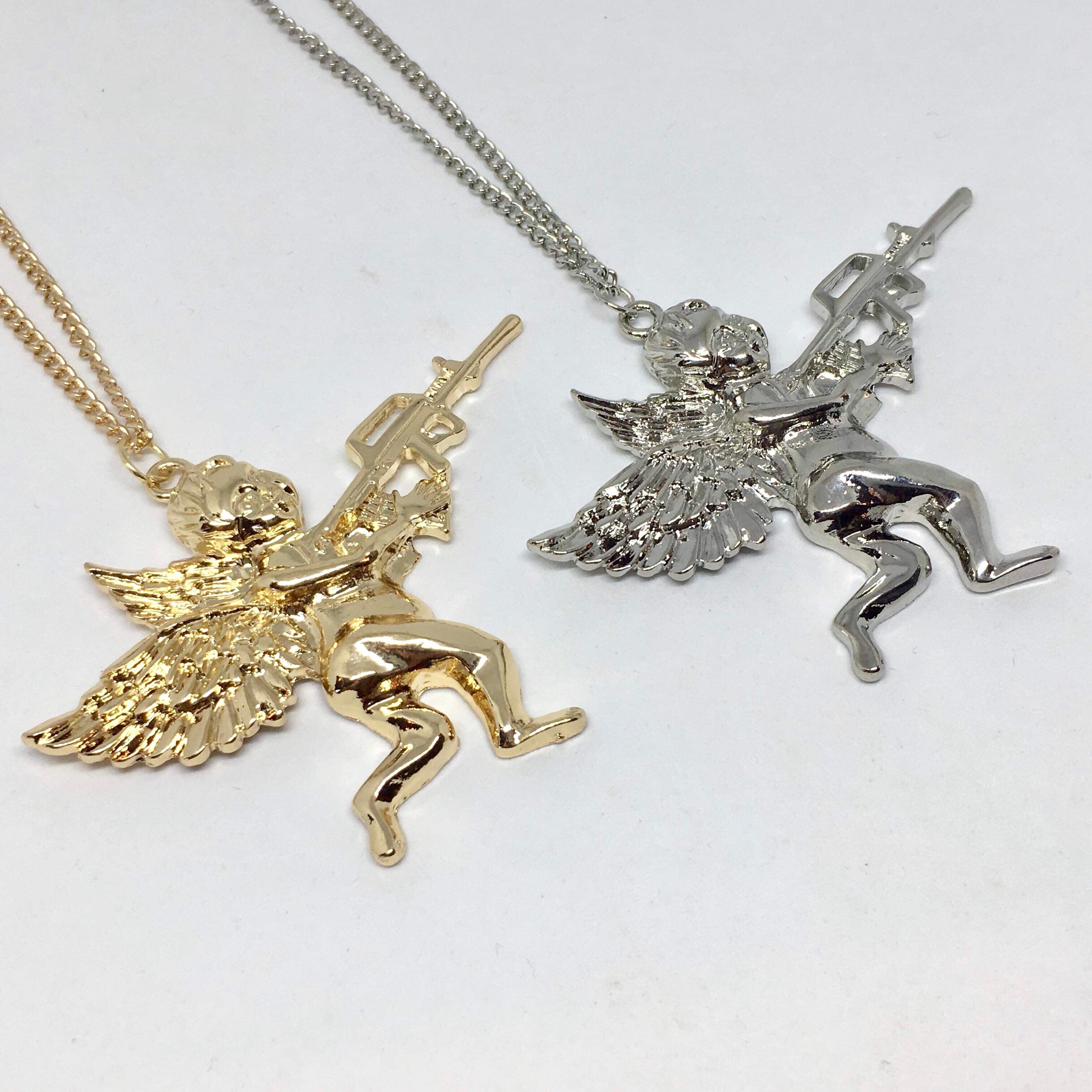 Guardian Angel Necklace Unisex Gold 