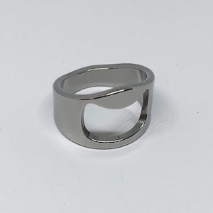 Stainless Steel Bottle Opener Ring: Unisex Party Trick Accessory