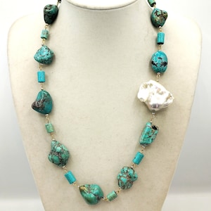 Turquoise necklace, Turquoise necklace,