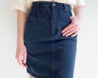 black jean skirt canada