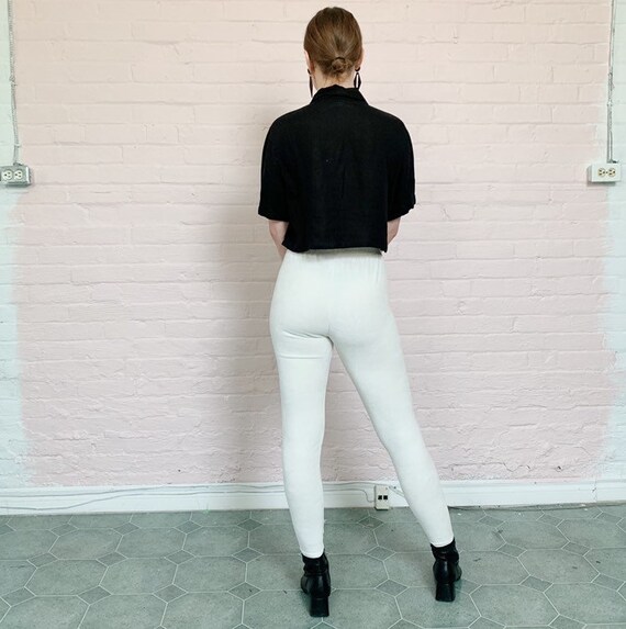 cream velvet pants