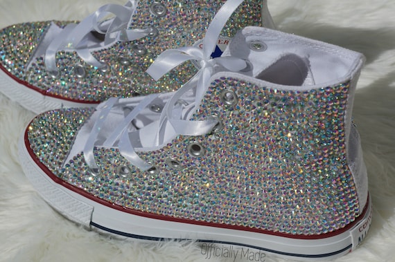 how to rhinestone converse shoes