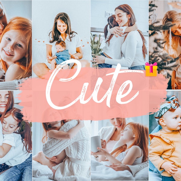 5 MOBILE LIGHTROOM Presets CUTE, Soft and Clean Mobile Presets, Instagram photo Filters