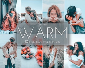 5 WARM LIGHTROOM mobile & desktop PRESETS / Soft Wedding, family, outdoors preset filters /instagram presets
